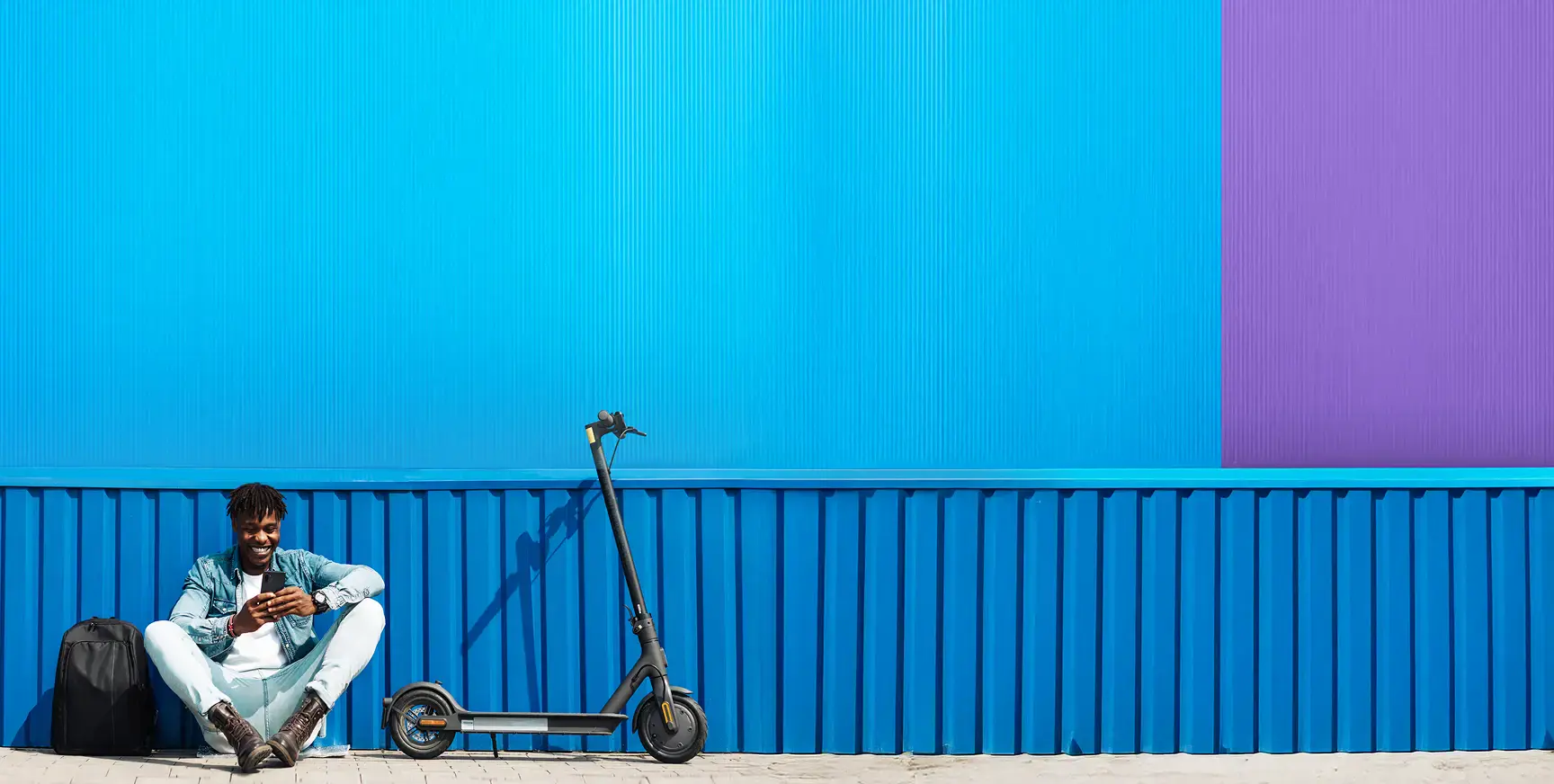 Riding an electric bike