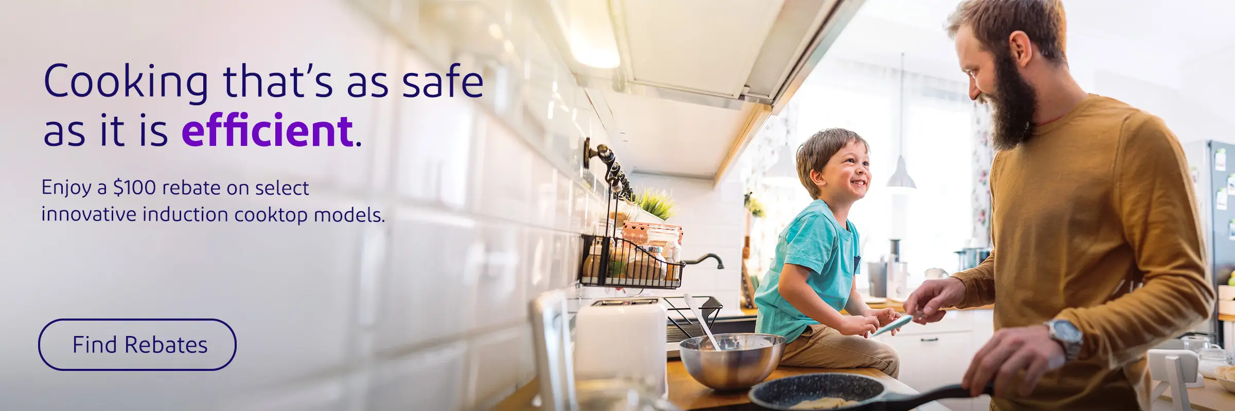 Cooking thats as safe as it is efficient. Enjoy a $100 rebate on select innovative induction cooktop models.